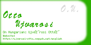 otto ujvarosi business card